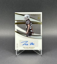 2021 Panini Immaculate Tre'von Moehrig #161 Rookie Auto #'d/99 Las Vegas Raiders