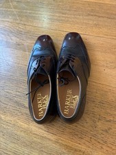 Barker mens burgundy hi-shine