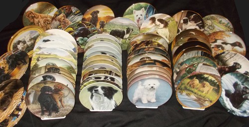 Dog collectors plates - collectors, various