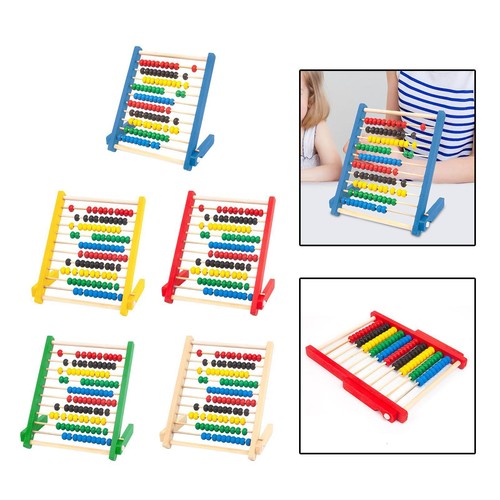 Row wooden counting - 10,