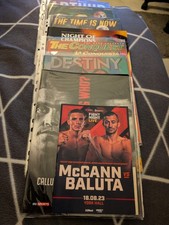 8 Boxing Programmes job lot inc  Fury, Smith, Yarde, De La Hoya, Dubois, Mosley 