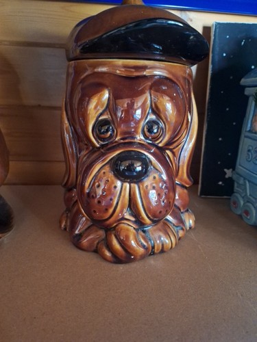 Vintage cookie jar dog - vintage,