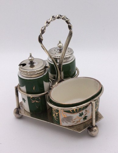 Silver plated and porcelain - plated,