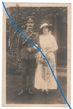 WW1 soldier 2nd Dragoons Royal Scots Greys & Bride on Wedding Day