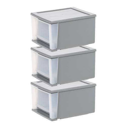 Medium plastic drawers - 17,