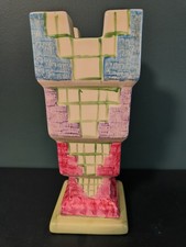 Myott Pastel  Trellis Castle Vase Art Deco 1930's 8940 Rare