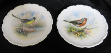 X2  Royal Albert The Woodland Birds Collection Plates Yellow Wagtail & Chaffinch