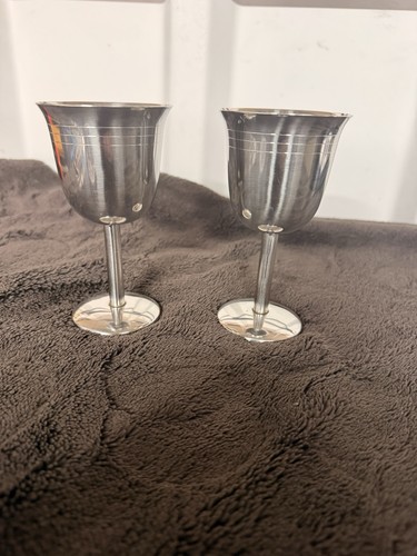 Pair vintage stainless - pair, of