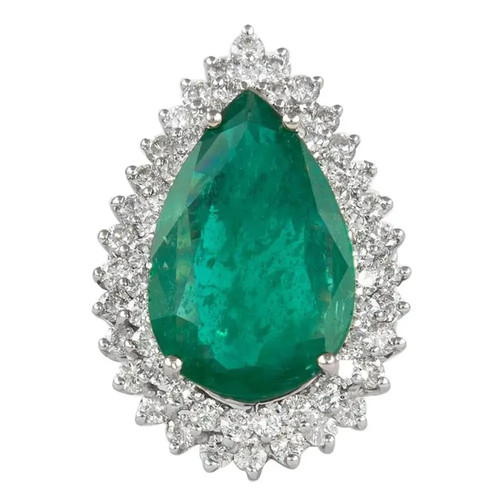 9ct pear natural emerald - natural, &