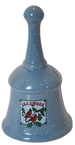 Vintage illinois blue ceramic - illinois,