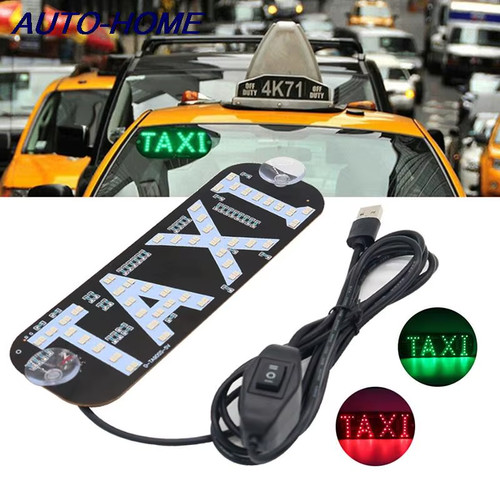Dual color taxi led sign - taxi,