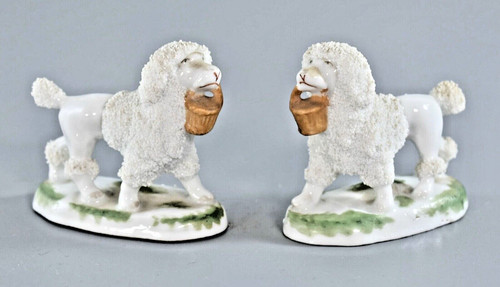 Antique staffordshire poodle - antique,