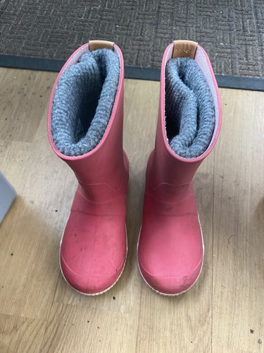 Red unisex kids wellies - red,