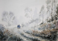 Misty Welsh Wales countryside