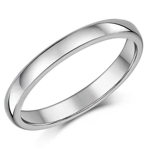 3mm cobalt wedding ring ladies - 3mm,