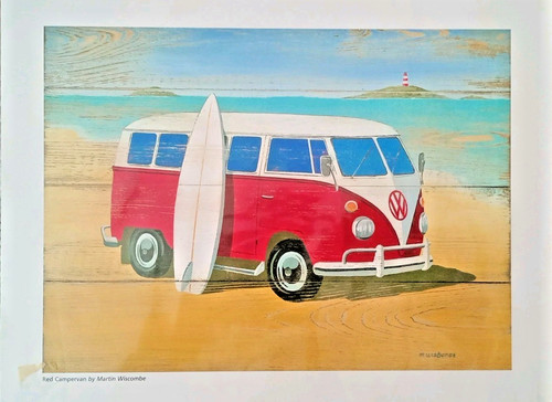 Camper splitty red - camper,