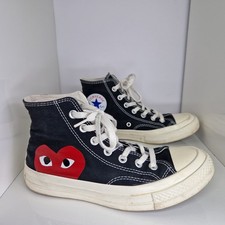 Converse Chuck Taylor Trainers UK 5 All Star High x Play Comme des Garcons 