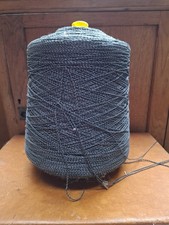 Large 4 ply Acrylic Or Polyester Yarn on Cone Grey/Black