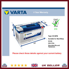 EFB Car Battery fits ASTON