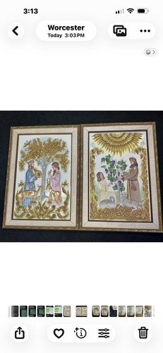 Pair boehm porcelain plaques - boehm,