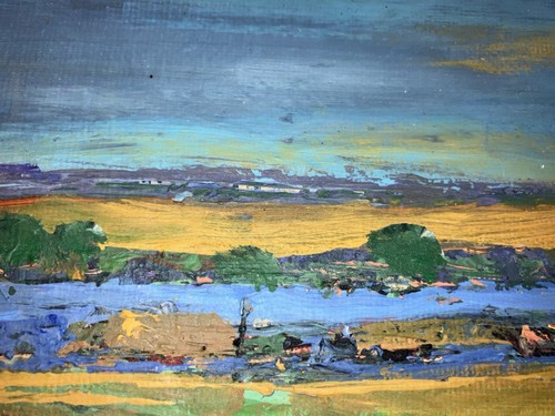 Original acrylic landscape - landscape, 8