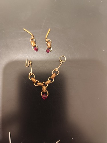 Handmade necklace earrings - handmade,