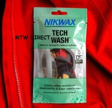 Nikwax Tech Wash Non-Detergent Cleaner wet weather clothing & equipment 100ml