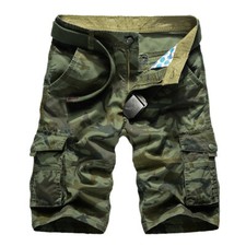 Mens Combat Shorts Casual Army