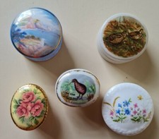Job Lot Of 5 Trinket Pots