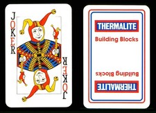 1 x Joker playing card Thermalite Building Blocks AT 1062