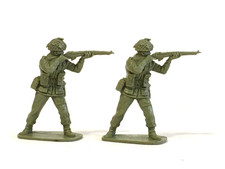 2 x AIRFIX. 1970's WWII BRITISH PARATROOPERS PLASTIC SOLDIERS. 1/32 ORIGINALS