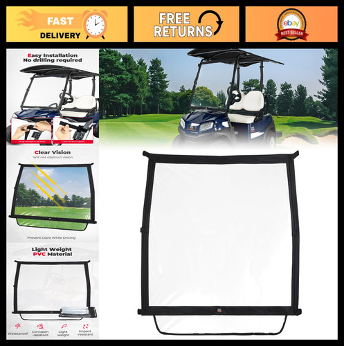 Foldable golf cart windshield - golf,
