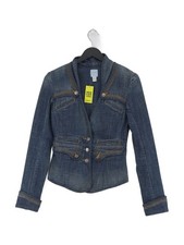 Sass & Bide Women's Jacket XS Blue Cotton with Elastane Bomber Jacket