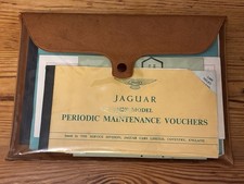 Jaguar 420 Handbook Pack Sales & Service stamp book  Plastic Wallet