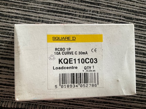 Square rcbo 10a - square, curve