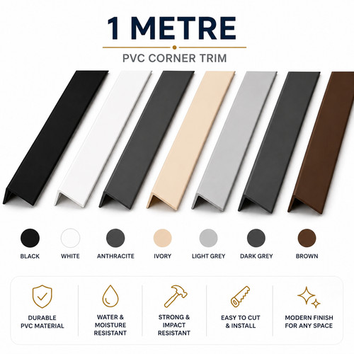 Pvc corner angle trim - pvc,