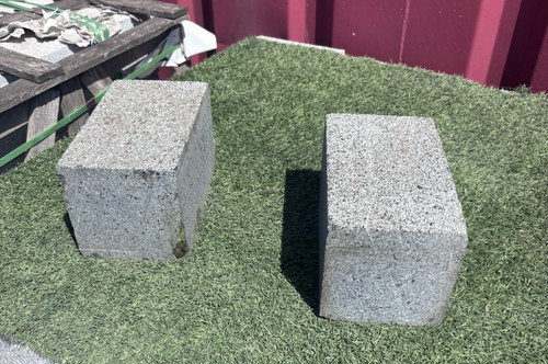 Mid grey granite blocks - mid,