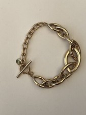 Wanted Gold Tone Chain Bracelet