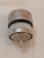 Eimac 4CX250BC air cooled tetrode transmitting valve/tube (new old stock)