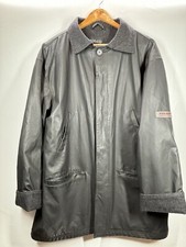 Louis Feraud PVC Trench Coat utility city  Black Size Medium Designer RRP £299