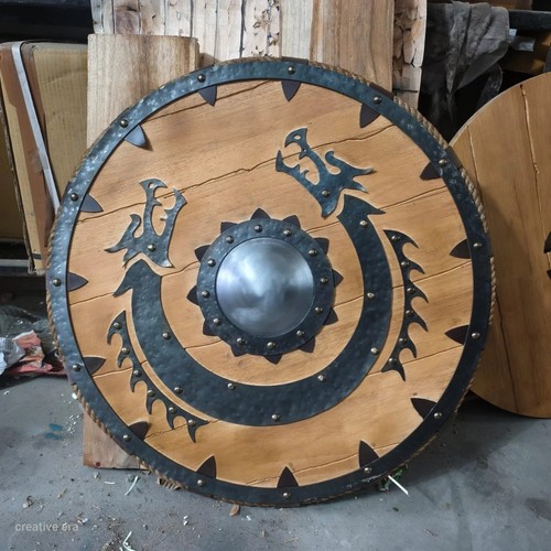 Viking wooden shield with - viking,