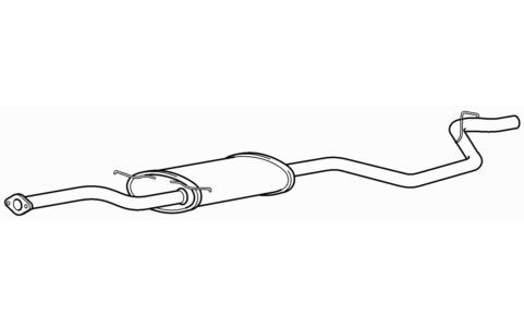 Quality rear exhaust silencer - quality,