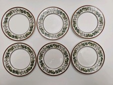Six Spode Christmas Rose Fine Bone China Side Plate Y8560 Unused British 16 cm