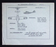 Original WWII Aircraft Recognition Drawing – Consolidated Catalina PBY-5