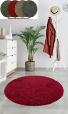Round Circle Soft Shaggy Rug Carpet Mat  30 mm Pile Thickness Enterance,Any Room