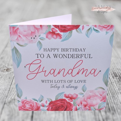 Personalised floral birthday - personalised,