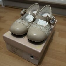 Kawaii Lolita Crystal Embellished Apricot Shoes Size 36