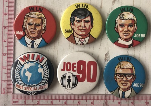 Vintage joe pin badges - joe,