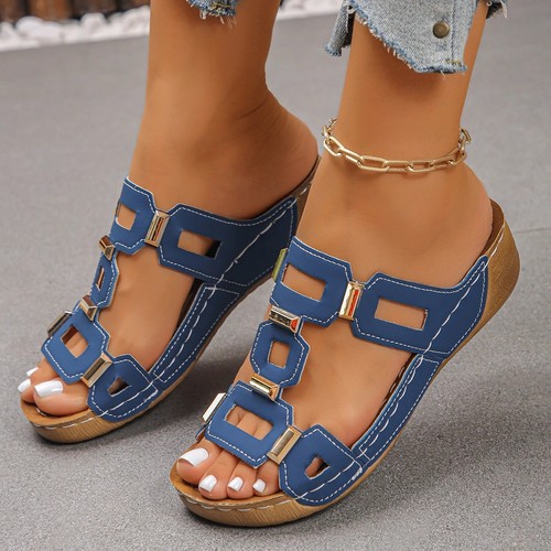 Womens wedge sandals large - womens,