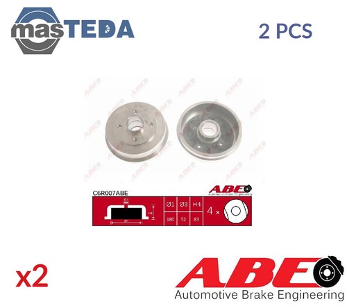 C6r007abe brake drum pair - drum, set